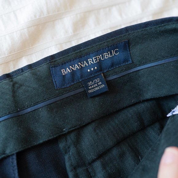 Banana Republic Dress Pants Dark Blue Size 34/32 - Picture 5 of 9
